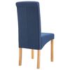vidaXL Eetkamerstoelen 4 st stof blauw