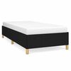 vidaXL Bedframe zonder matras 80x200 cm stof zwart