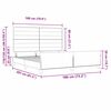 vidaXL Bedframe met hoofdeinde Lichtgrijs 180 x 200 cm Stof