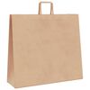 vidaXL Papieren zakken 50 st met hengsels 54x15x49 cm bruin
