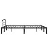 vidaXL Bedframe metaal zwart 120x200 cm
