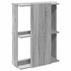 vidaXL Boekenkast 3-laags 60x30x80 cm bewerkt hout grijs sonoma eiken