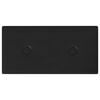vidaXL Wandhoofdbord 12 st Zwart Nep Leer
