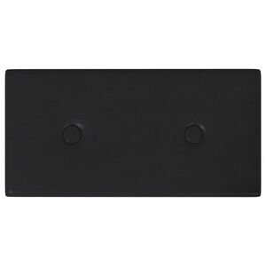 vidaXL Wandhoofdbord 12 st Zwart Nep Leer