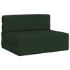 vidaXL Vouwbare Bankbed Donkergroen 70 x 80 x 60 cm Stof