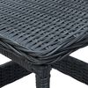 vidaXL Tuintafel 45x45x46,5 cm poly rattan donkergrijs