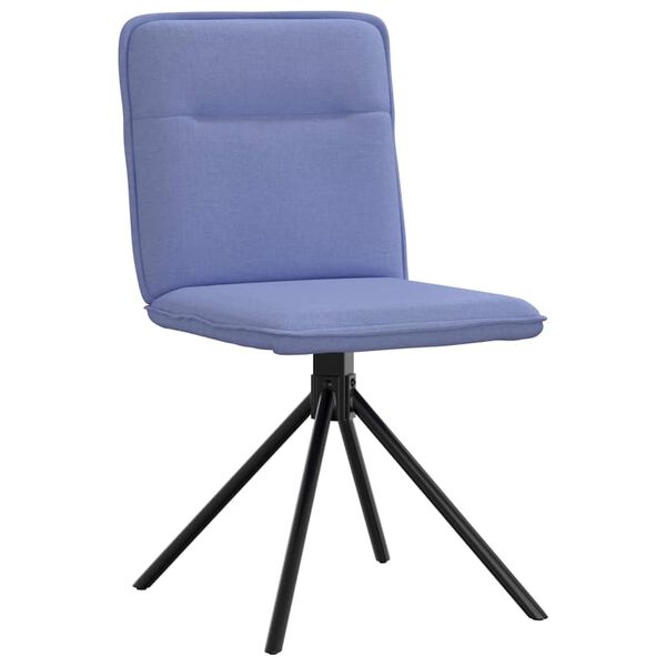 vidaXL Eetkamerstoelen 2 st stof jeansblauw