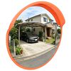 vidaXL Buiten Convex Verkeersspiegel Oranje &Oslash;30 cm Polycarbonaat