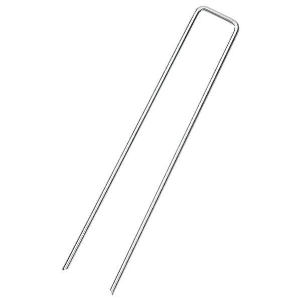 vidaXL Grondharingen 25 st U-vormig 20x3,5 cm gegalvaniseerd staal