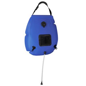 vidaXL Douchezak camping 20 L PVC blauw