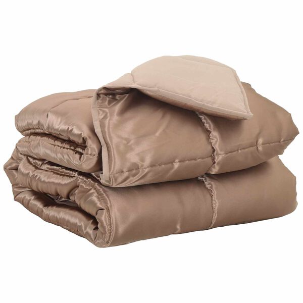 vidaXL Vol jaar dekbed Goud 220 x 140 cm Satijn en Microfiber