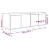vidaXL Tv-meubel 110x34x40 cm massief grenenhout wit