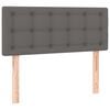 vidaXL Hoofdbord 80x5x78/88 cm kunstleer grijs
