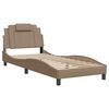 vidaXL Bedframe "Viana" zonder matras kunstleer cappucinnokleurig 80x200 cm