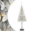 vidaXL Kerstboom met 150 LED met standaard Wit 120 cm PE en staal