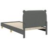 vidaXL Bedframe voor kinderen met hoofdbord Donkergrijs 90 x 190 cm