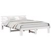 vidaXL Bedframe met hoofdeinde Wit 160 x 200 cm Massief grenenhout