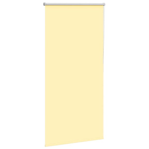 vidaXL Rolgordijn verduisterend 80x130 cm stofbreedte 75,7cm geel
