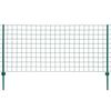 vidaXL Euro hek 20x1,2 m staal groen