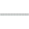 vidaXL Draadgaashek met flens 2,2x25 m groen