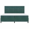 vidaXL Boxspringbed met matras Donkergroen 200 x 200 cm Fluweel