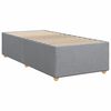 vidaXL Boxspring met matras stof lichtgrijs 90x190 cm