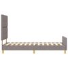 vidaXL Bedframe met hoofdeinde Taupe 80 x 200 cm Stof