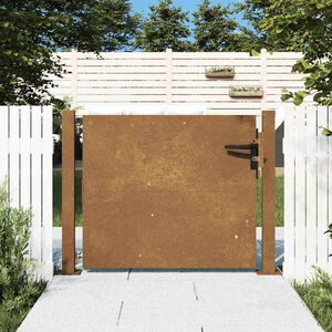 vidaXL Poort 100x75 cm cortenstaal