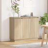 vidaXL LED Sideboard Sonoma Eiken 90 x 32 x 75 cm Bewerkt hout