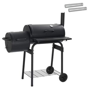 vidaXL Buiten Grill 103 x 60 x 113 cm Staal Zwart