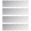 vidaXL Trap Tread Rechthoekig 4 pcs Zilver 80 x 20 cm Aluminium
