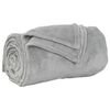 vidaXL Gooi Deken Grijs 150 x 200 cm Fleece