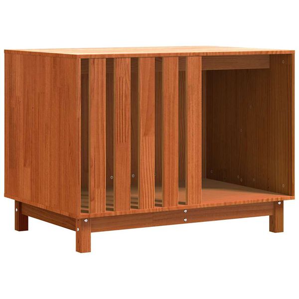vidaXL Hondenhuis Wasbruin 90 x 60 x 67 cm Massief grenenhout