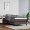 vidaXL Boxspring bed kunstleer grijs 90x200 cm
