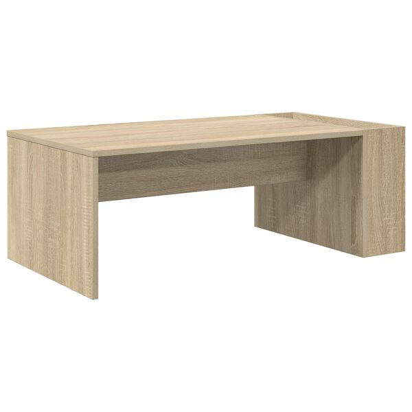 vidaXL Salontafel Sonoma Eiken 95 x 50 x 34 cm Bewerkt hout