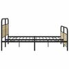 vidaXL Bedframe zonder matras metaal sonoma eikenkleurig 193x203 cm