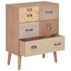 vidaXL Dressoir met 5 lades 60x30x78 cm MDF bruin