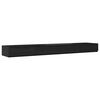vidaXL Bedlades Zwart Eiken 200 x 36,5 x 16,5 cm Bewerkt hout