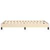 vidaXL Boxspring bed 120x200 cm stof cr&egrave;mekleurig