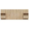 vidaXL Hoofdbord met kastjes bewerkt hout sonoma eikenkleurig