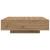 vidaXL Salontafel Artisan Eiken 100 x 100 x 31 cm Bewerkt hout