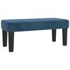 vidaXL Boxspring met matras fluweel donkerblauw 120x190 cm