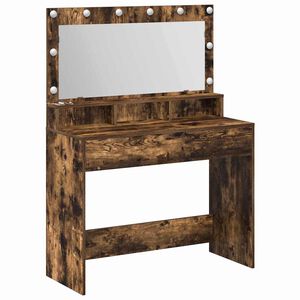 vidaXL Plafondtafel Gerookt eiken 100 x 41 x 135 cm Bewerkt hout