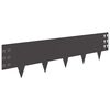 vidaXL Gazonrand 30 pcs 100 x 25 cm Staal Zwart