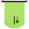 vidaXL Drybag met rits 15 L PVC groen