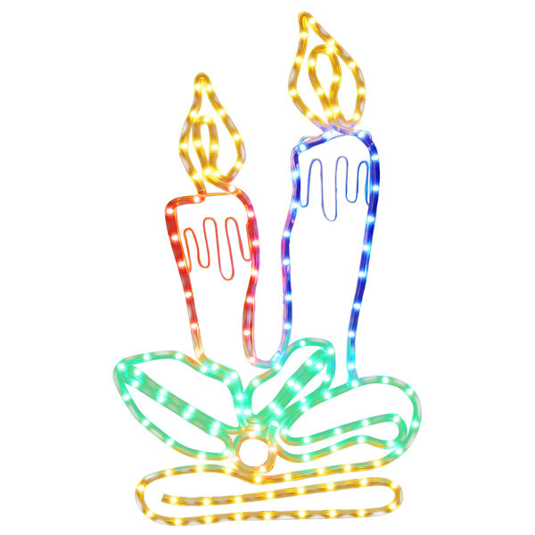 vidaXL Kerstfiguur kaarsen met 144 LED's 70x42 cm