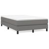 vidaXL Boxspring bed 120x200 cm stof donkergrijs