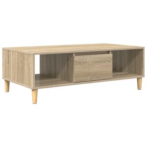 vidaXL Salontafel Sonoma Eiken 102 x 55 x 35 cm Bewerkt hout