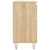 vidaXL Dressoir 60x35x70 cm bewerkt hout sonoma eikenkleurig