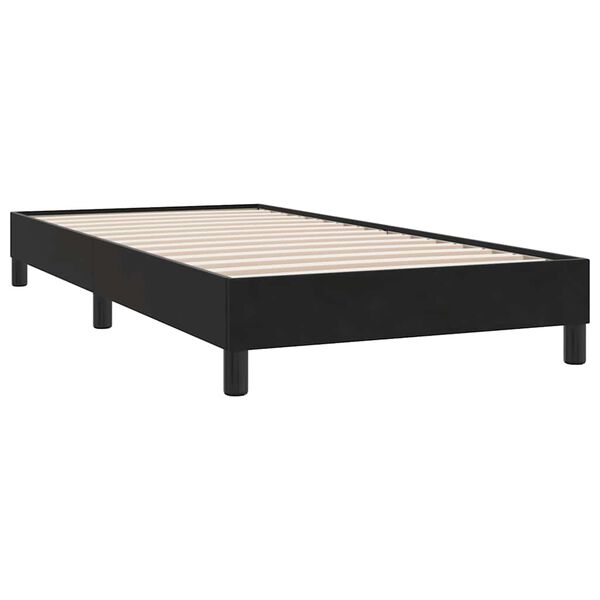 vidaXL Bedframe zonder matras 100x210 cm fluweel zwart